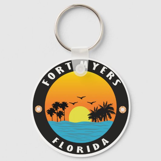 strand van Florida-fort myers Sleutelhanger (Voorkant)
