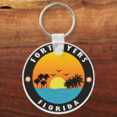 strand van Florida-fort myers Sleutelhanger (Voorkant)