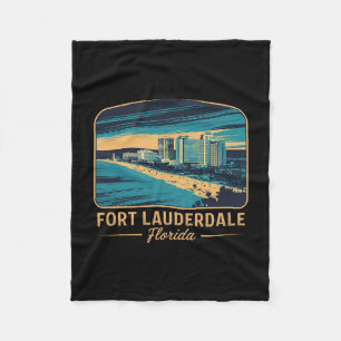 Strand van Fort Lauderdale Florida Fleece Deken