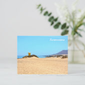strand van Fuerteventura - briefkaart (Staand voorkant)