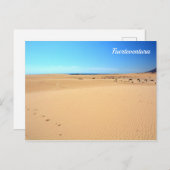 strand van Fuerteventura - briefkaart (Voorkant / Achterkant)