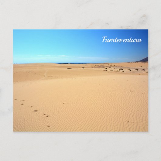 strand van Fuerteventura - briefkaart (Voorkant)
