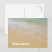 strand van Fuerteventura - briefkaart (Voorkant / Achterkant)