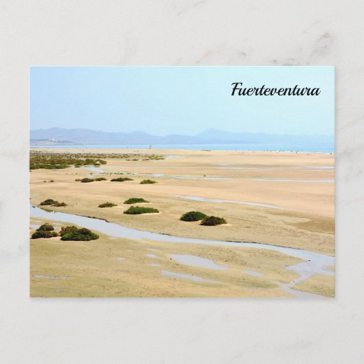 strand van Fuerteventura - briefkaart (Voorkant)