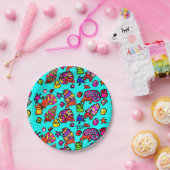 strand van Hermit crabs Papieren Bordje (Feest)