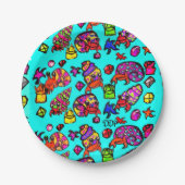 strand van Hermit crabs Papieren Bordje (Voorkant)