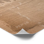  strand van Hermosa Poster (Hoek)