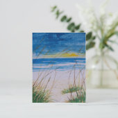 strand van het eiland kumberland georgië briefkaart (Staand voorkant)