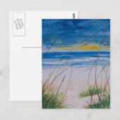 strand van het eiland kumberland georgië briefkaart (Voorkant / Achterkant)