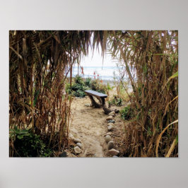 strand van het oude Man - San Onofre State Beach Poster