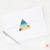 strand van het tropische eiland Paradise Sticker (Envelop)