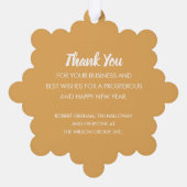 Strand van Kerstmislichten Business Paper Ornament Kaart (Achterkant)