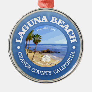 Strand van Laguna (C) Metalen Ornament
