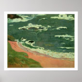 strand van Le Pouldu 1889 Poster (Voorkant)