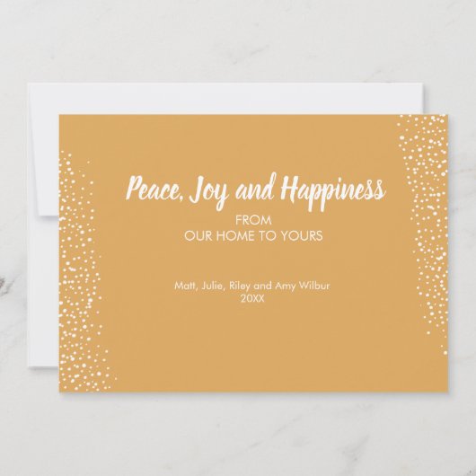 Strand van lichten feestdagenkaart (Achterkant)