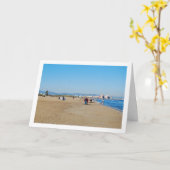 Strand van Malvarossa in Valencia, Spanje Kaart (Gele Bloem)