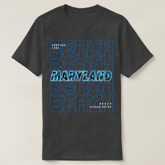 strand van Maryland1 T-shirt (Design voorkant)