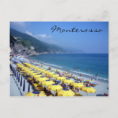 strand van monterosso briefkaart (Voorkant)