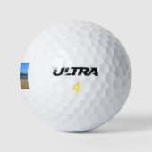 strand van Moulin-Blanc in Brest Golfballen (Logo)