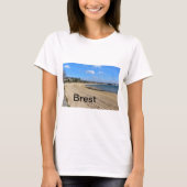 strand van Moulin-Blanc in Brest T-shirt (Voorkant)