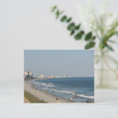 strand van Myrtle Beach South Carolina Briefkaart (Staand voorkant)