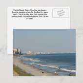 strand van Myrtle Beach South Carolina Briefkaart (Voorkant / Achterkant)