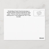strand van Myrtle Beach South Carolina Briefkaart (Achterkant)