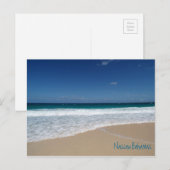Strand van Nassau, de Bahamas Briefkaart (Voorkant / Achterkant)