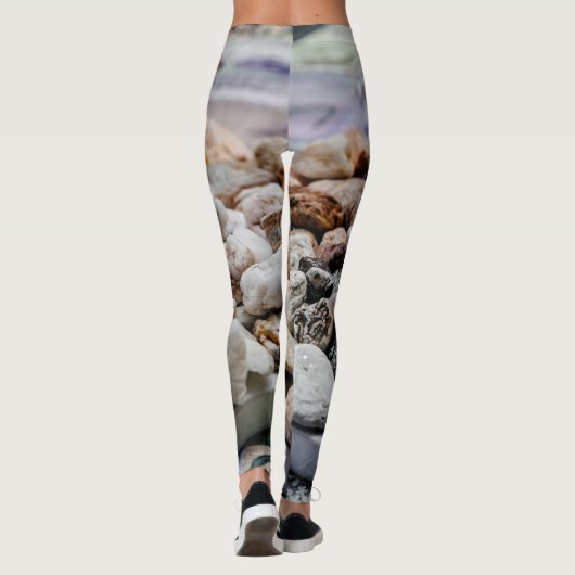 strand van natuurlijke kebbelstenen leggings (Achterkant)