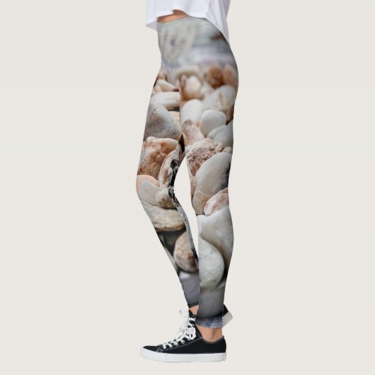 strand van natuurlijke kebbelstenen leggings (Links)