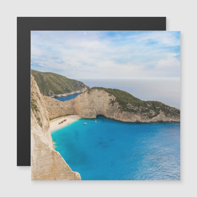 strand van Navagio Griekenland (Voorkant / Achterkant)