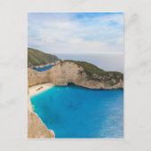 strand van Navagio Griekenland Briefkaart (Voorkant)