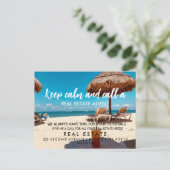 strand van onroerend goed Aankondiging (Staand voorkant)