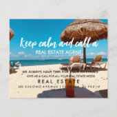 strand van onroerend goed Aankondiging Flyer (Voorkant)