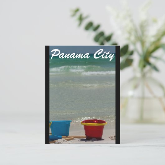 strand van Panama City Briefkaart (Staand voorkant)