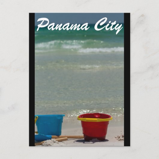 strand van Panama City Briefkaart (Voorkant)