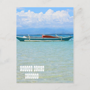 Strand van Pandan in Mindoro Filipijnen Briefkaart