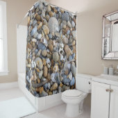 strand van Pebble Douchegordijn (In situ)