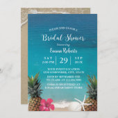 strand van Pineapple Starfish Luau Vrijgezellenfee Kaart (Voorkant / Achterkant)