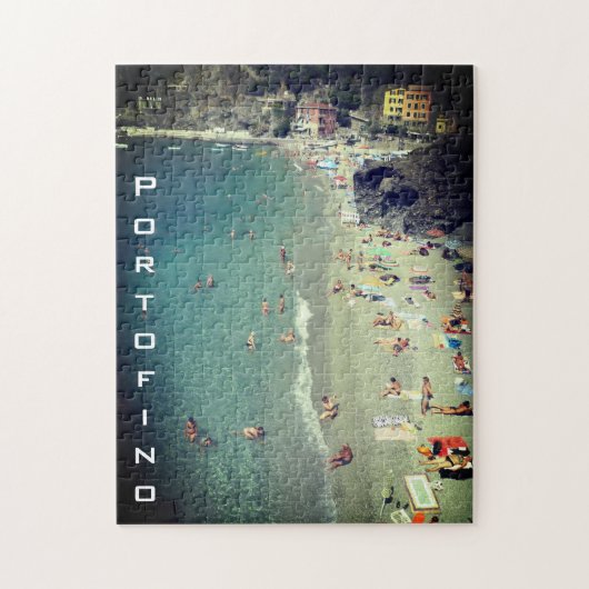 strand van portofino legpuzzel (Verticaal)