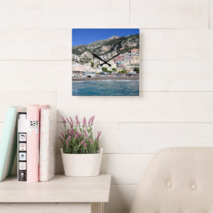 Strand van Positano Marina Grande 1 Vierkante Klok