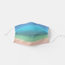 Strand van regenboogzeeslak in gradiëntstrips