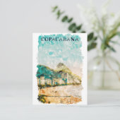 Strand van Rio de Janeiro Copacabana Briefkaart (Staand voorkant)