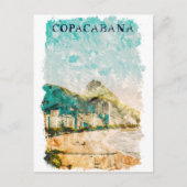 Strand van Rio de Janeiro Copacabana Briefkaart (Voorkant)
