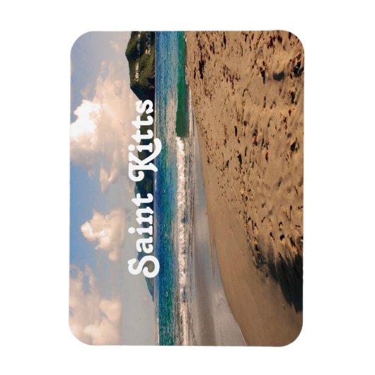 Strand van Saint Kitts Magneet (Verticaal)