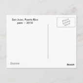 Strand van San Juan Briefkaart (Achterkant)