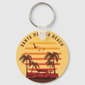 strand van santa monica sleutelhanger (Voorkant)