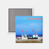 strand van SCHIERMONNIKOOG, Frisian Islands, Magneet (Voorkant / Achterkant)