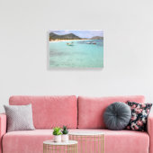 Strand van St. Maarten Canvas Afdruk (Insitu (Woonkamer))