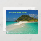 strand van Thailand Briefkaart (Voorkant / Achterkant)